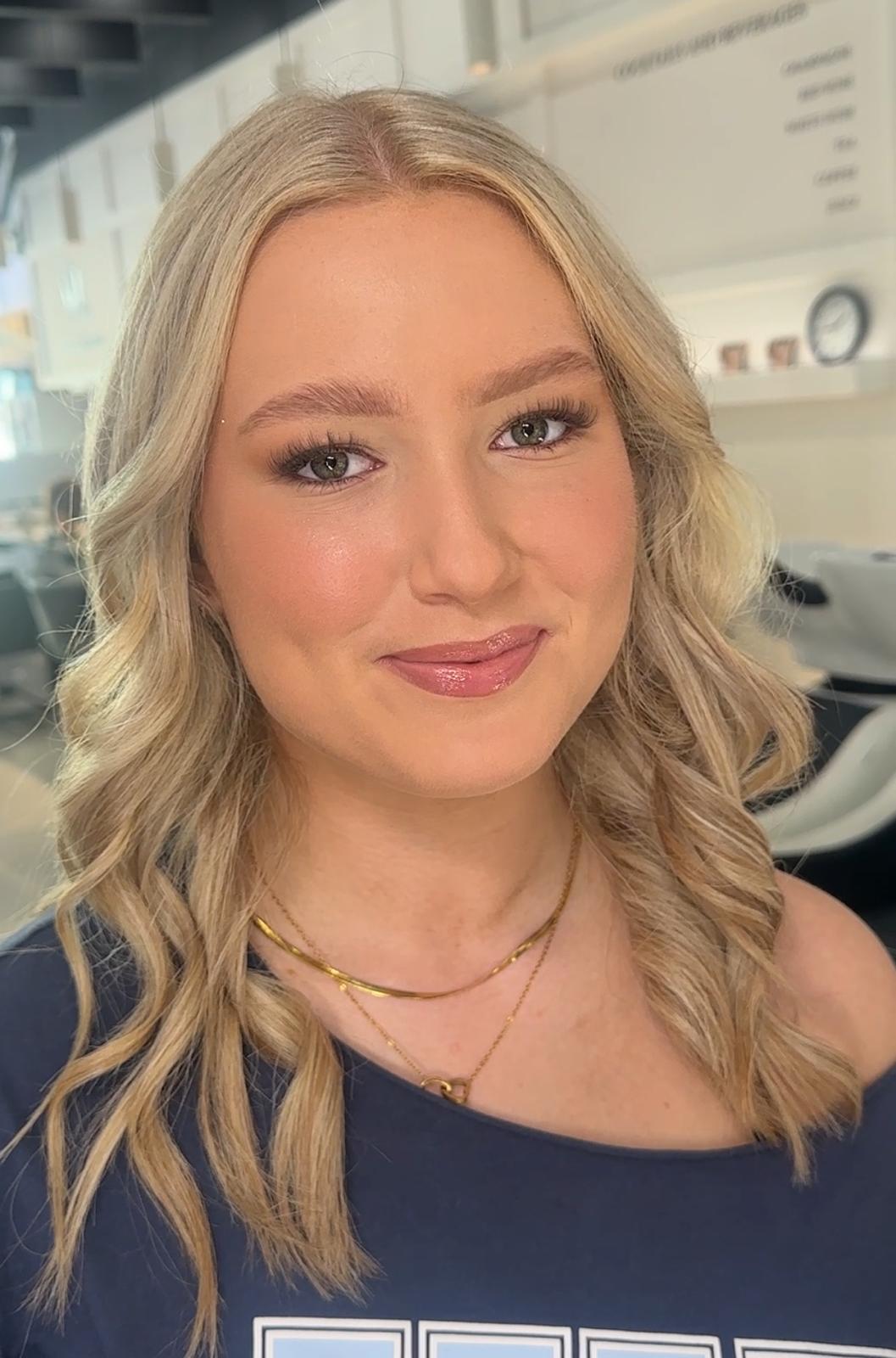 Satin Halo eye shadow look by Amber Linane, makeup artist Queensland